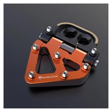 Imagem de Anti-derrapante Para husqvarna 701 enduro supermoto 2016-2022 te fe 125-501 fc 250 350 450 tc 125 placa de passo pedal freio dobrável(Orange)
