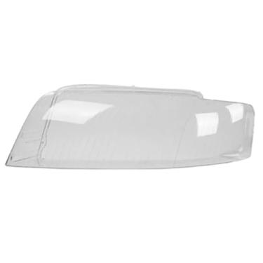Imagem de Compatível com audi a4 b6 2001-2005 tampa da lente do farol dianteiro automático tampa transparente do farol do carro tampa abajur de vidro escudo da lâmpada(Left)