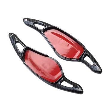 Imagem de Erivis Extensão de câmbio de volante para BMW X3 X5 X1 X7 X6 X4 X7 Z4 M 3 5 6 7 8 228i 330i 430i 530i 530i G Series, capa de câmbio de volante (padrão de fibra de carbono ABS)