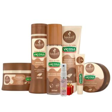 Imagem de Kit Completo Doce de Leite Haskell 6 Itens + Presente Lourre 15ml