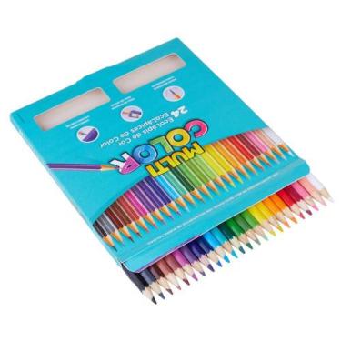 Imagem de Lápis de Cor Ecolápis MultiColor com 24 Cores Faber Castell 11.2400N