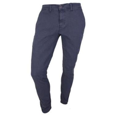 Imagem de Calça Sarja Masculina Ogochi Slim Phantom Color Cinza - 0025-Masculino