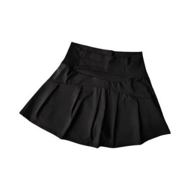 Imagem de Saia De Yoga Feminina De Cintura Alta Anti-reflexo Em Forma De a Com F