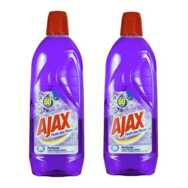 Imagem de Kit 2 Limpador Diluível Ajax Festa Das Flores Lavanda 1 Litro