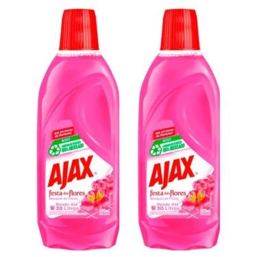 Imagem de Kit 2 Limpador Diluível Ajax Festa Das Flores Bouquet De Flores 500ml