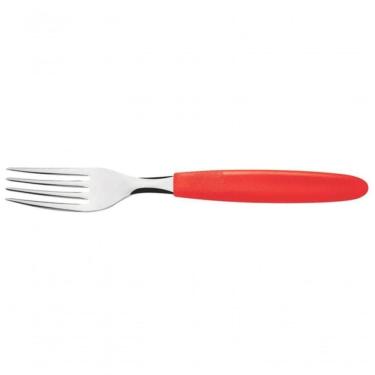 Imagem de Garfo Para Sobremesa Tramontina Ipanema Inox Vermelho