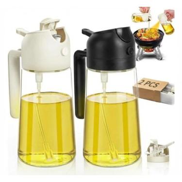 Imagem de Kit 2 Dispenser Azeite e Vinagre Galheteiro com Bico Dosador Spray par