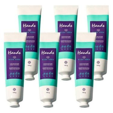 Imagem de Luva De Silicone Creme Para Mãos Hinode Kit 6 U Frete Gratis