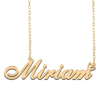 Imagem de A168A Colar de nome personalizado personalizado personalizado colar de nome banhado para mãe filha amizade feminino dia dos namorados aniversário de Natal ano novo, Metal, Sem pedras preciosas