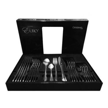 Imagem de Faqueiro Euro Home em Aço Inox 24 pç: Luxo e Sofisticação - Original L