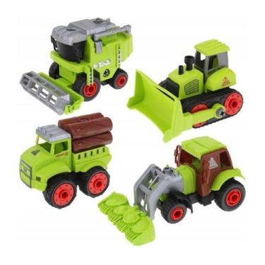 Imagem de Kit Coleção De Maquinas  Agrícolas  Grande Monta e Desmonta - Toy King