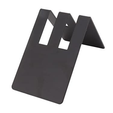 Imagem de Suporte de papel de filtro de café em forma de V de aço inoxidável Design durável para organizar filtros de café Perfeito para casa, cozinha, escritório, cafeteria (Sulco Duplo Preto)