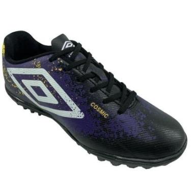 Imagem de Chuteira Society Umbro Cosmic - Preto e Roxo - 41-Masculino