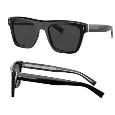 Imagem de DOLCE & GABBANA DG4420 Óculos de sol de acetato de formato quadrado com kit de óculos de luxo