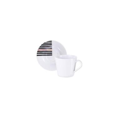 Imagem de Kit Xícara Pires Chá Street Porcelana 185ml 2 Peças - Tramontina