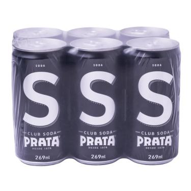 Imagem de REFRIGERANTE PRATA  CLUB SODA LATA 269ML PACK COM 6UNID