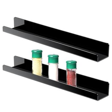 Imagem de Prateleiras flutuantes para parede | Organizador magnético - Organizador de prateleira de livros flutuante, para estatuetas, gravações, livros, brinquedos, banheiro, sala de estar, quarto, cozinha