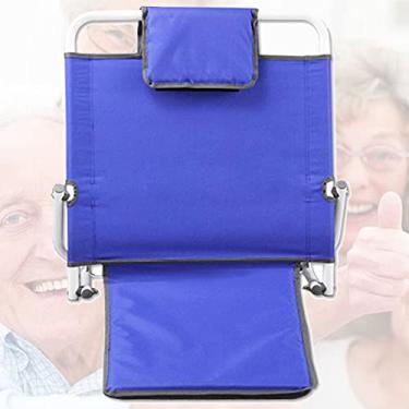 Imagem de Travesseiro de cunha de cama de luxo ajustável - Encosto confortável para idosos, deficientes e feridos - ideal para sentar, reclinar, ler, comer, assistir TV - Suporte de cabeça incluído