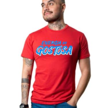 Imagem de Camiseta Algodao Unissex Ivete Energia de Gostosa - Kyros, Vermelho, G