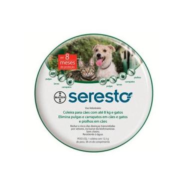 Imagem de Seresto Coleira Antipulgas e Carrapato Cães E Gatos Até 8kg - Elanco