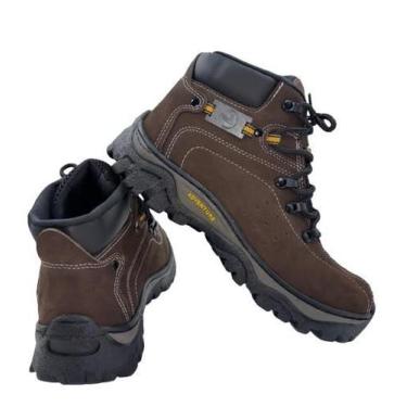 Imagem de Bota Botina Coturno Nobuk Segurança Sapatão Arthuro Café - Catdragon, 