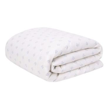 Imagem de Duvet Floral Poppy Azul Hortênsia 200 Fios Casal - Westwing Collection