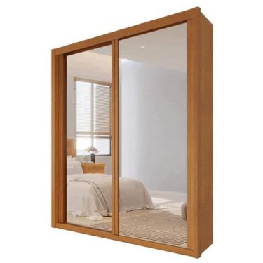 Imagem de Guarda Roupa Espelhado 2 Portas 3 Gavetas -Pietro- Bettio - Móveis Bet