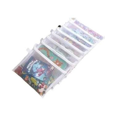 Imagem de Bolsa De Malha Impermeável Com Zíper, 5 Peças, Brinquedo, Documento, P