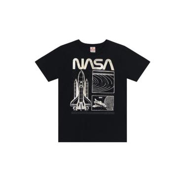 Imagem de Camiseta infantil menino da NASA em fóil Brandili-Masculino
