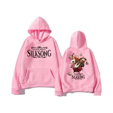 Imagem de Moletom Unissex Hollow Knight Silksong De Manga Longa Com Capuz Casual