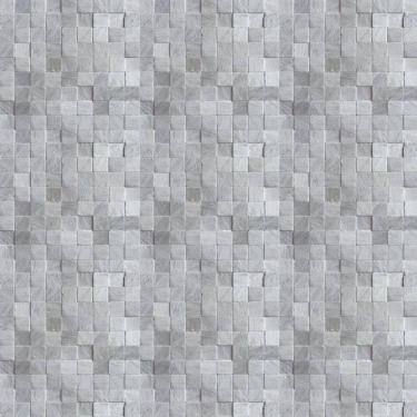 Imagem de Papel De Parede Pedra Mármore Cubos Claros Adesivo Sala