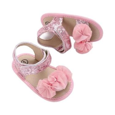 Imagem de Sandálias De Verão Para Bebês Meninas Com Sola Macia, Sapatos Planos P