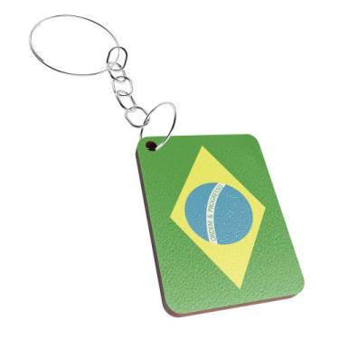 Imagem de Chaveiro Copa do Mundo Países  Lembrancinha Futebol - R9 Decor, Brasil