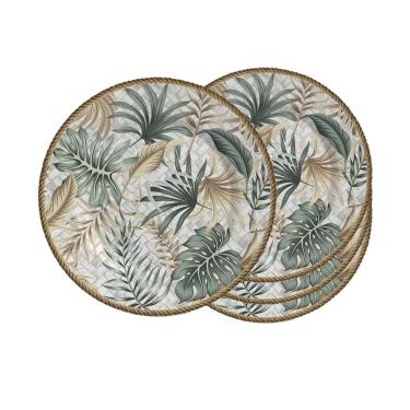 Imagem de Jogo 4 Pratos Raso Eudora Acetinado Cerâmica Alleanza 1ªl