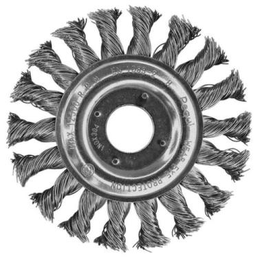 Imagem de Escova Circular de Aço Carbono Trançada 4.1/2"x1/2" 631151BPS Pequi - 