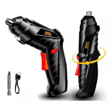 Imagem de Parafusadeira Angular Portátil 5V Recarregável  Chave Parafusadeira El