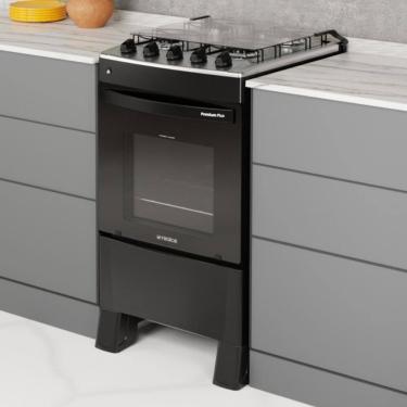 Imagem de Fogão 4 Bocas a Gás com Tampa Bivolt Premium Plus Realce CR227