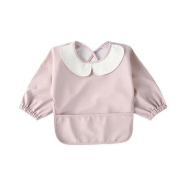 Imagem de Avental Impermeável De PU Para Bebês E Crianças, Manga Longa, Em mater