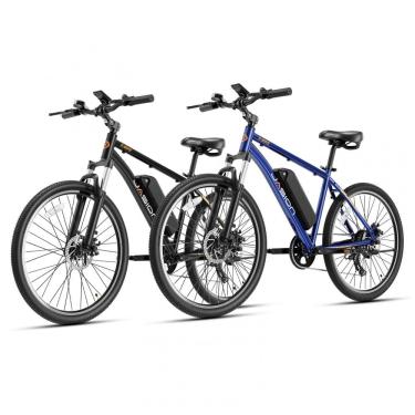 Imagem de Bicicleta Elétrica Jasion EB5 Preto e Azul 1000W 26cm Motor Brushless Bateria Removível...