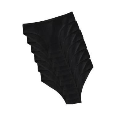 Imagem de Calcinhas De Algodão Listradas E Caneladas plus Size Para Mulheres, Pa