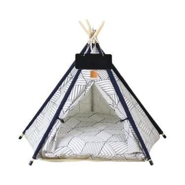 Imagem de Tenda Teepee Portátil Lavável Para Animais De Estimação, Removível, Pa