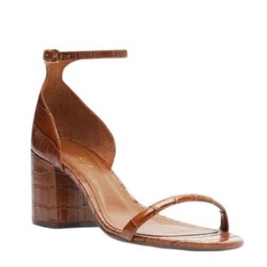 Imagem de Sandália Arezzo Croco Salto Médio Bloco-Feminino