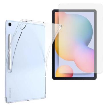 Imagem de Capinha Transparente Capa Para Tablet Samsung S10 Lite Kit Película Vi