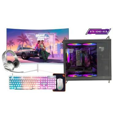 Imagem de Computador Gamer Intel i9 11ª 32gb Ram, Ssd 2tb, Rtx 5060 8gb, Monitor