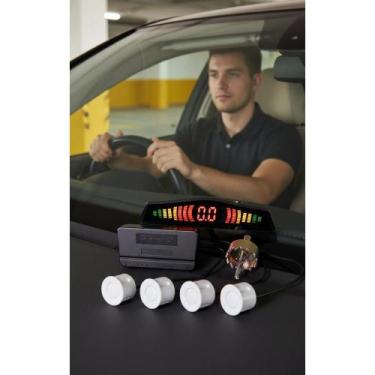 Imagem de Sensor de Estacionamento Ré 18mm Branco - Segurança Total - Congratula