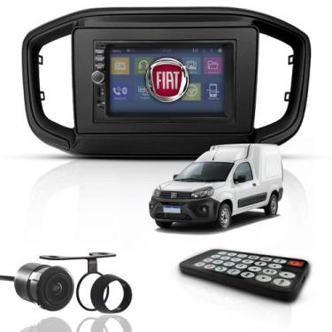 Imagem de Kit Central Multimídia Universal Mp5 2Din Bt Espelha Fiorino - First O