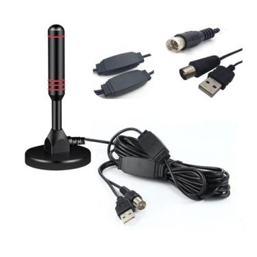 Imagem de Antena de TV Wallfire Digital de Alta Definição DVB-T2 com amplificado