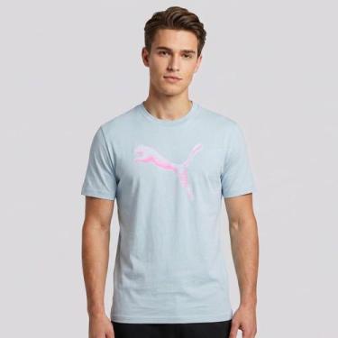 Imagem de Camiseta Puma Graphic Cat Logo Verde, G