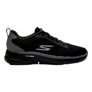 Imagem de Tênis skechers go walk 6 masculino  894338, Preto, Grafite, 41