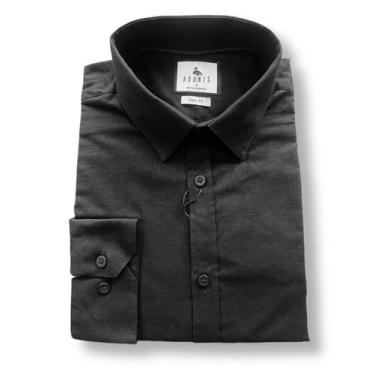 Imagem de Camisa Social Preta Flamê Adonis, 6